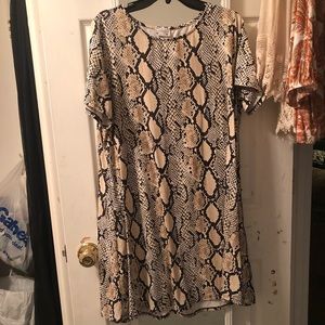 Snakeskin dress